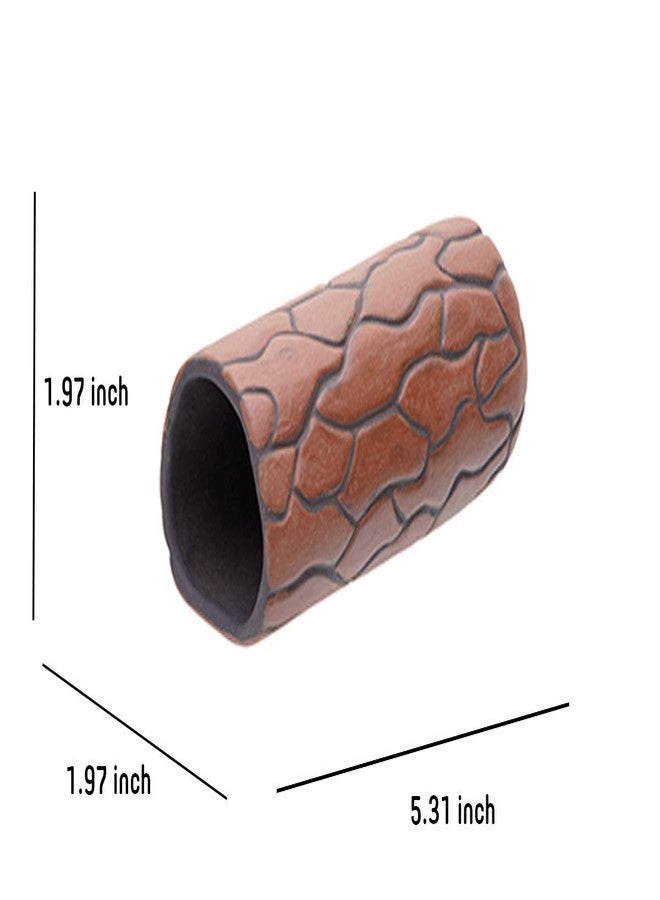 Plecoceramics مجموعة ديكورات سيراميكية لتربية أسماك البليكو في كهف، مناسبة لأحواض السمك متوسطة الحجم (4 قطع) - Image 2